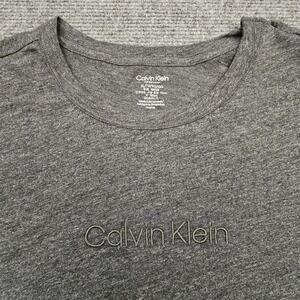 Calvin Klein Sleepwear T-Shirt Mens Embroidered Logo Cotton‎ Grey XL NM2748